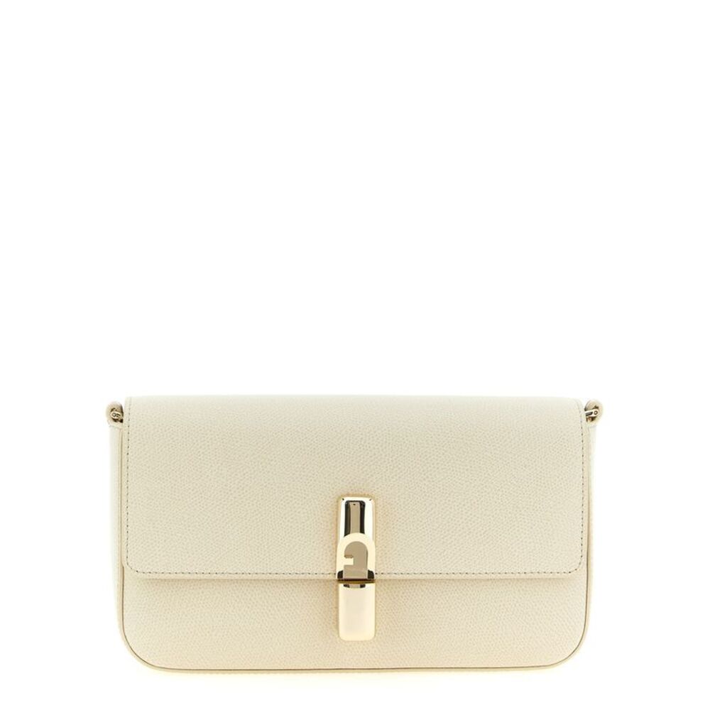 Furla White Calfskin Crossbody Women's Bag